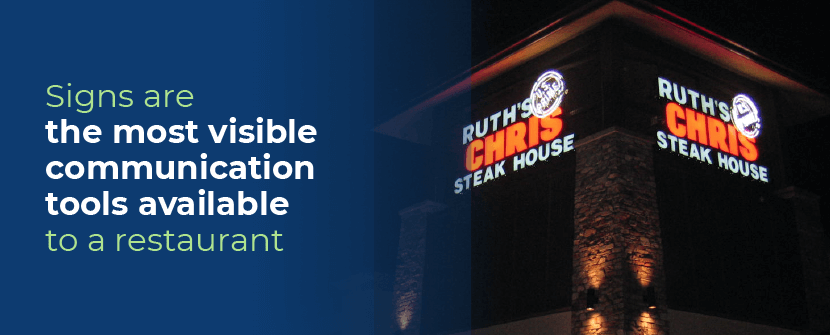 why are restaurant signs important